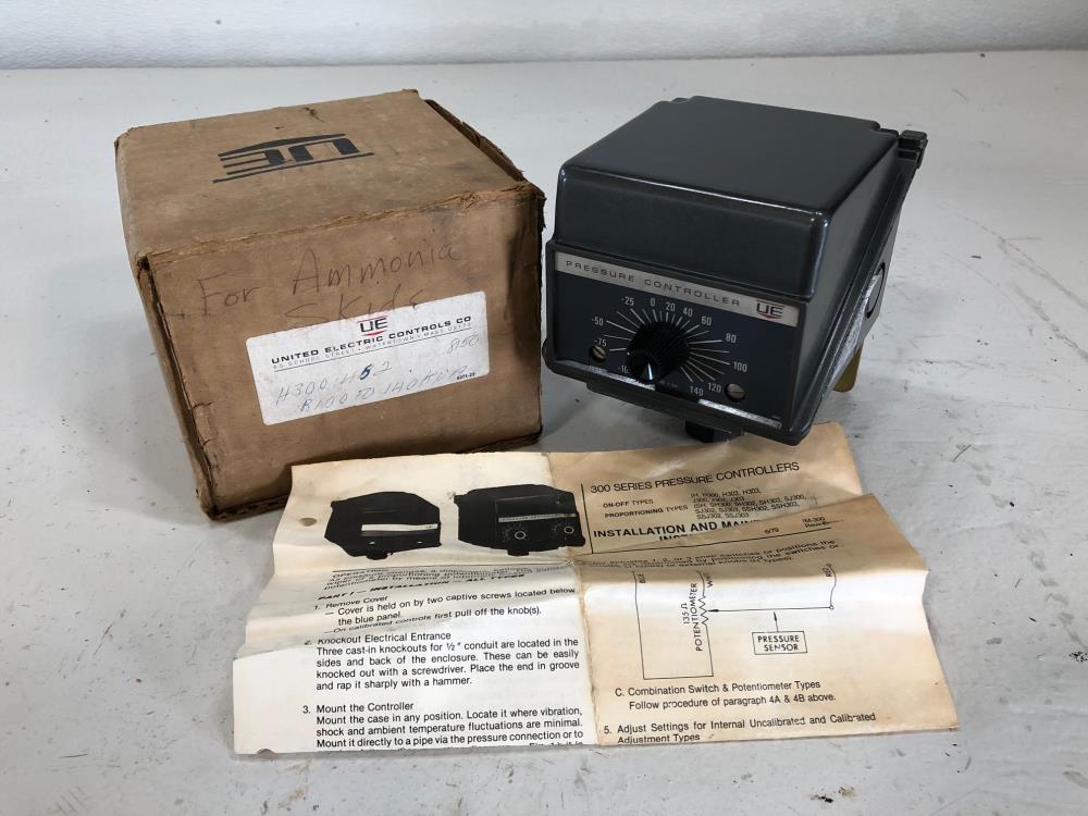 United Electric H300 Pressure Controller, Model 452